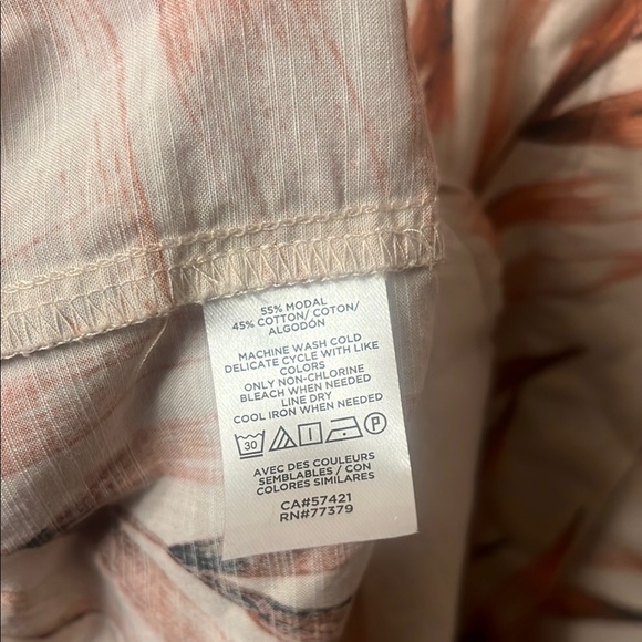 Ann Taylor Factory Pink Button Down Shirt with Notched Collar - Picture 8 of 9